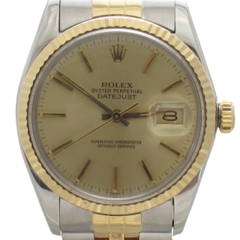 Pre-Owned Rolex 36MM Two Tone Datejust (1984) 16013