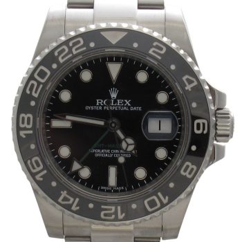 Pre-Owned Rolex 40MM GMT Master II (2014) Stainless Steel Model 116710LN
