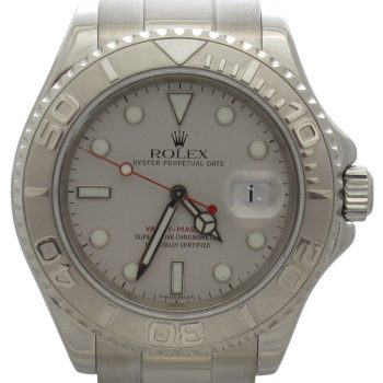 Pre-Owned Rolex 40MM Yachtmaster (2002) Stainless Steel And Platinum 16622