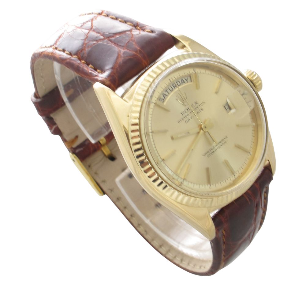 Shop Pre-Owned Rolex Day-Date Champagne Dial (1962) | Arnold Jewelers