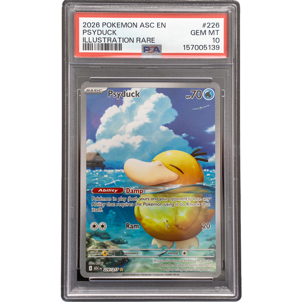 rare psyduck pokemon card Buy Psyduck #226/217 Ascended Heroes Illustration Rare PSA 10 Pokemon Card  Online