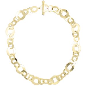 Roberto Coin Chic And Shine Circle Necklace 18K Gold