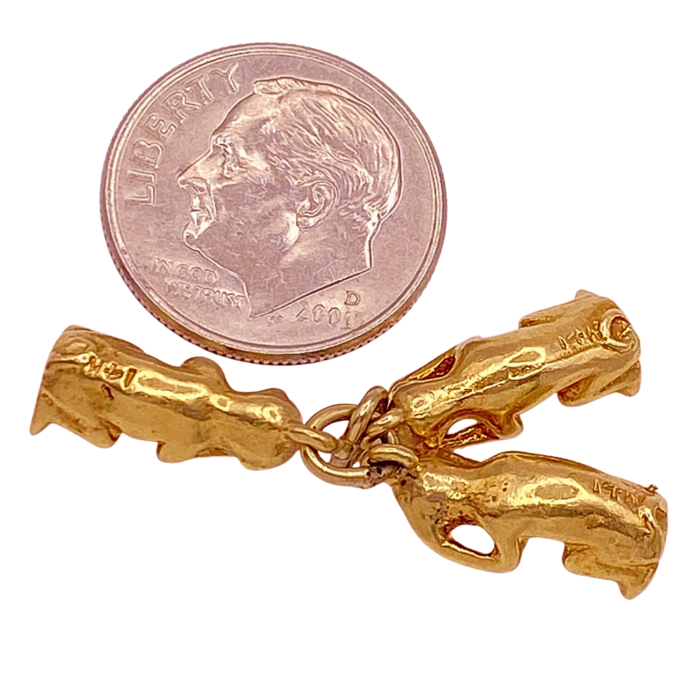 Buy Three Wise Monkeys Vintage Charm Set 14K Gold Three