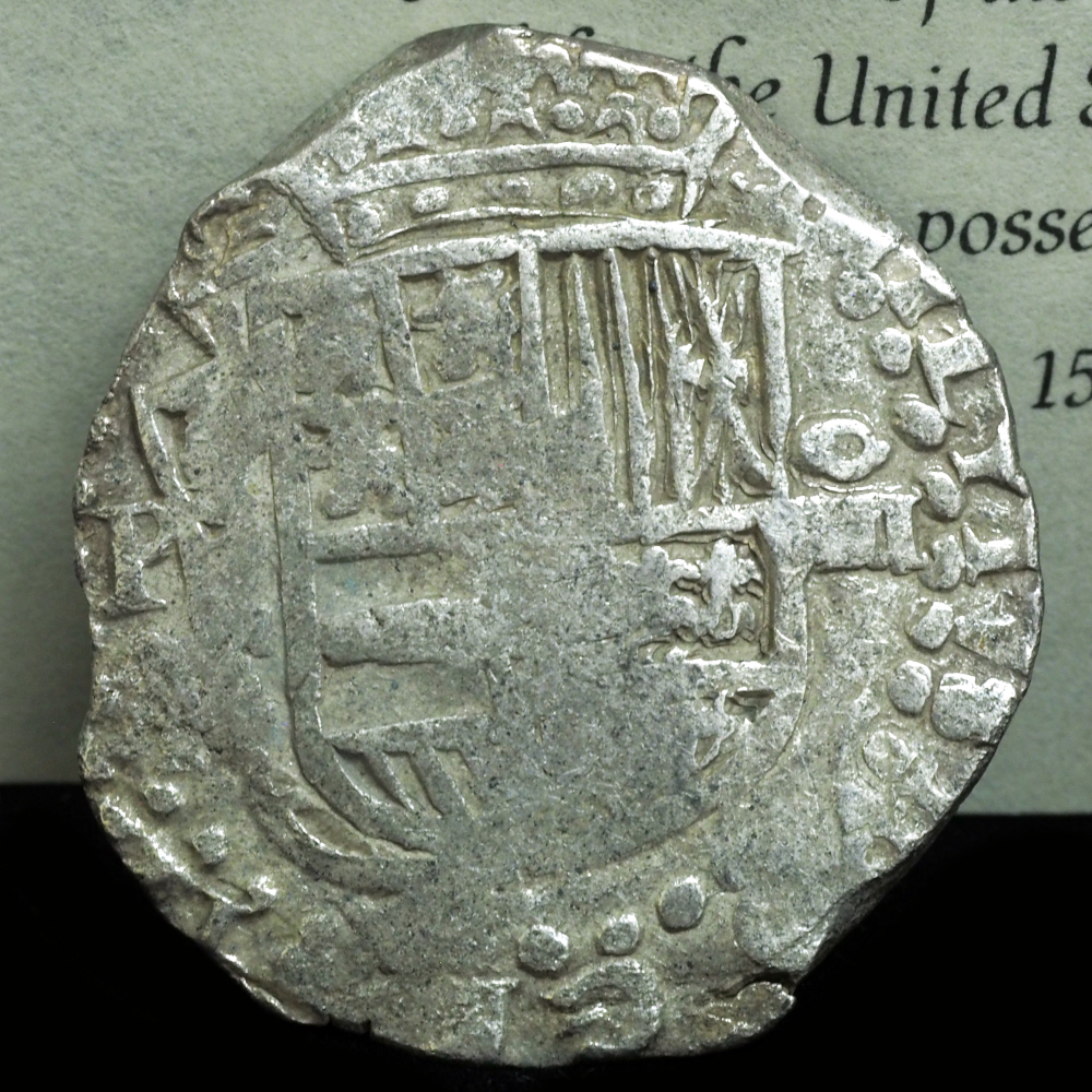 RARE 1617-PM 4 Reales Full Date Grade 2 Atocha Coin Online