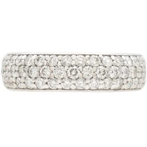 2.5ctw Diamond Pave Eternity Band 18K White Gold