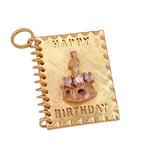 40th Birthday Diamond Accent Vintage Charm