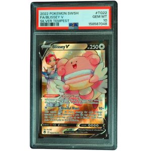 Blissey V #TG22_TG30 Silver Tempest UR Holo PSA 10 Pokemon Card Front