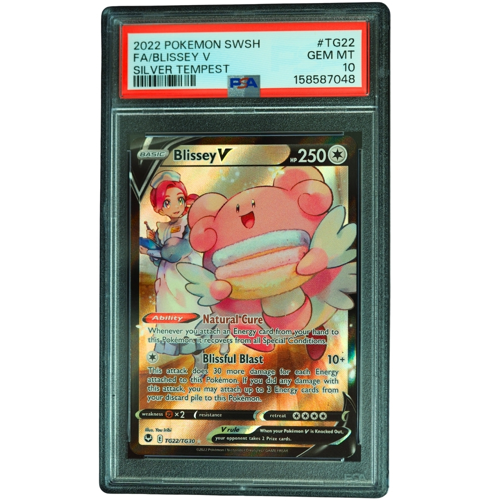 Blissey V #TG22/TG30 Silver Tempest Trainer Gallery Holo PSA 10 Pokémon Card