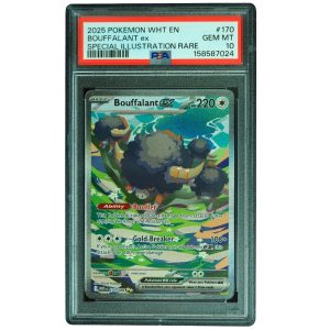 Bouffalant ex #170_086 White Flare SIR UR Holo PSA 10 Pokemon Card Front