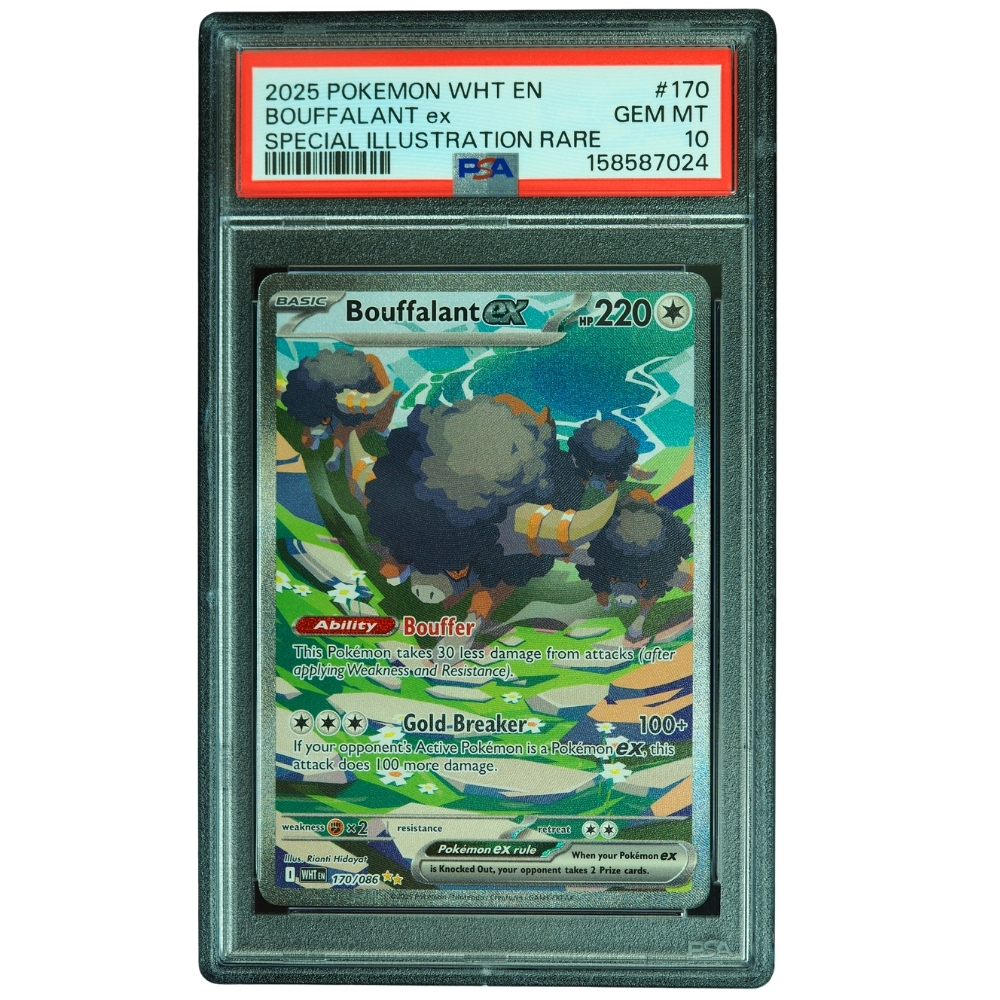 Bouffalant ex #170/086 White Flare Special Illustration Rare Holo PSA 10 Pokémon Card