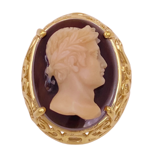 Caesar Cameo Ring 14KYG
