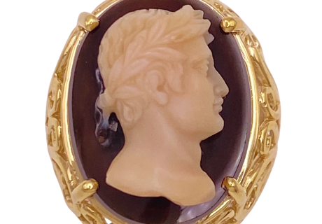 Caesar Cameo Ring 14KYG