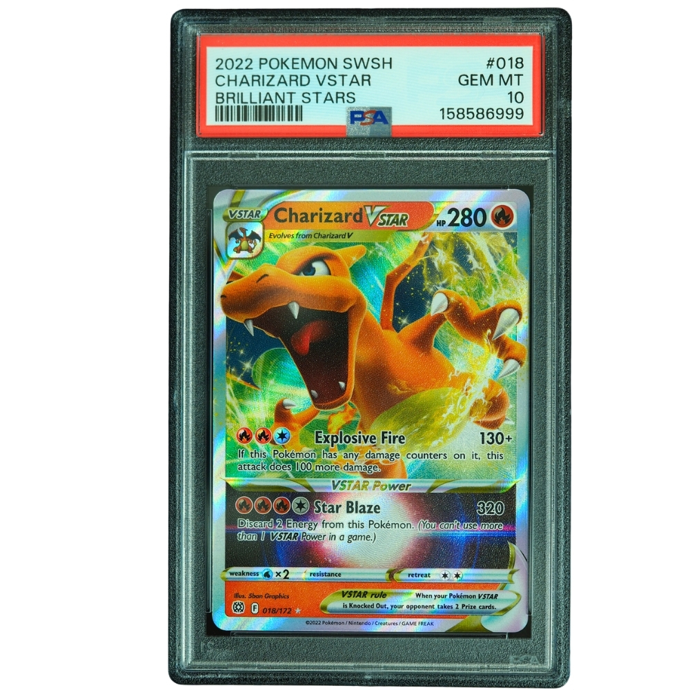 brilliant star rare cards Charizard VSTAR 018/172 Stars The Most Expensive Pokemon TCG