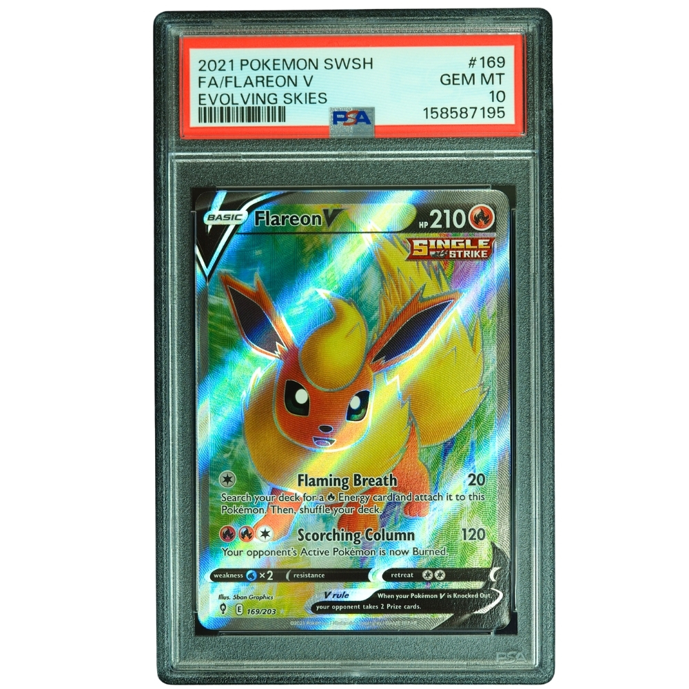 rarest pokemon card evolving skies Sylveon V 074/203 Ultra Rare (SWSH Skies) + TitanCards® Toploader Toys & Games Pokemon Trading Card Game Sword
