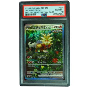 Gouging Fire ex #204_164 Temporal Forces SIR Holo PSA 10 Pokemon Card Front