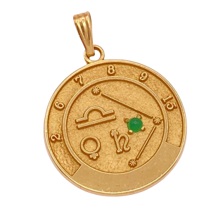 Libra Pendant 14KYG Emerald