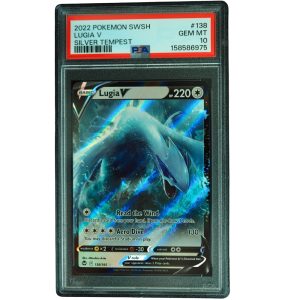 Lugia V #138_195 Silver Tempest UR Holo PSA 10 Pokemon Card Front