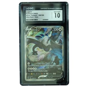 Lugia V #186_195 Silver Tempest UR Holo CGC 10 Pokemon Card Front
