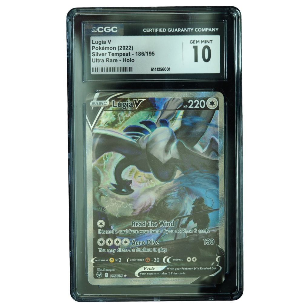 Lugia V #186/195 Silver Tempest Ultra Rare Holo CGC 10 Pokémon Card