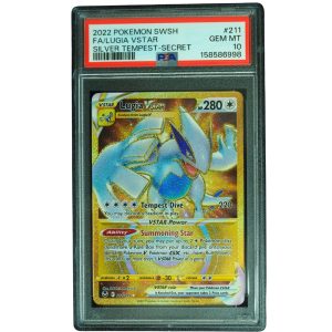 Lugia VSTAR #211_195 Silver Tempest SR Holo PSA 10 Pokemon Card Front