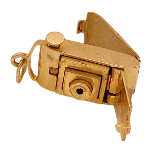 Mechanical Camera Charm 14KYG