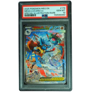 Mega Lucario ex #179_132 Mega Evolution SIR Holo PSA 10 Pokemon Card Front