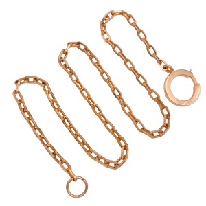 Paperclip Watch Chain Necklace 14KYG