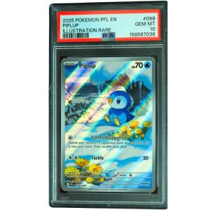Piplup #098_094 Phantasmal Flames IR Holo PSA 10 Pokemon Card Front