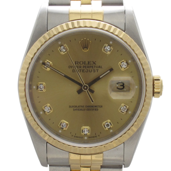 Pre-Owned Rolex 36MM Two Tone Datejust (1995) 16233