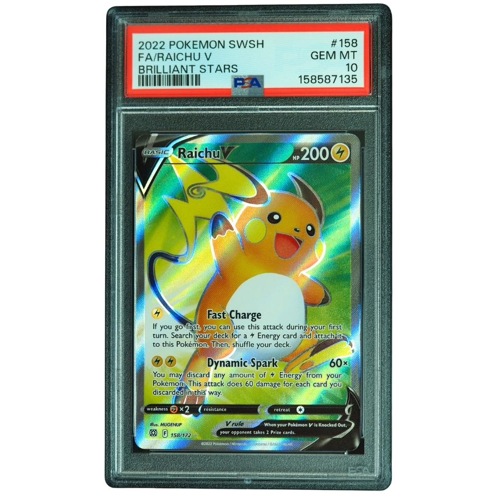 Buy Raichu V #158/172 Brilliant Stars Ultra Rare Holo PSA 10