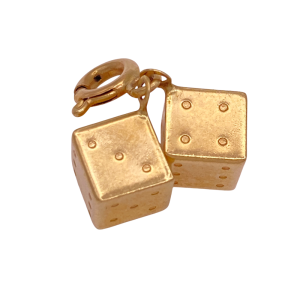 Rolling Dice Charms 14K