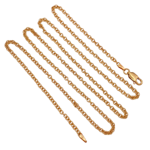 Solid Link Chain Necklace 14KYG
