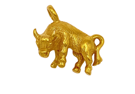 Taurus Bull Charm 14KYG