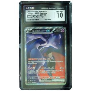 Team Rocket's Mewtwo ex #237_193 Mega Dream ex SAR Holo CGC 10 Jpn Pokemon Card Front