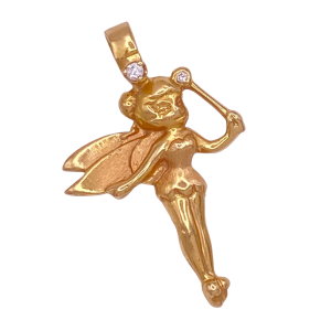 Tinkerbell Disney Pendant 14KYG Diamond