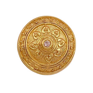Victorian Revival 14K Gold Diamond Slide