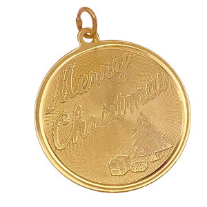 Vintage Christmas Charm 14KYG