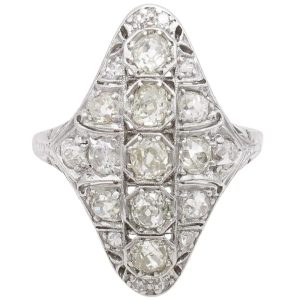 1-86ctw-Diamond-Edwardian-Navette-Ring-full-front