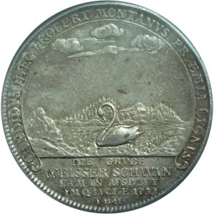 1752-IBH Brunswick-Wolfenbüttel “White Swan” Taler D-2157 AU PCGS