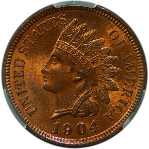 1904 Indian Head Cent MS66RB CAC