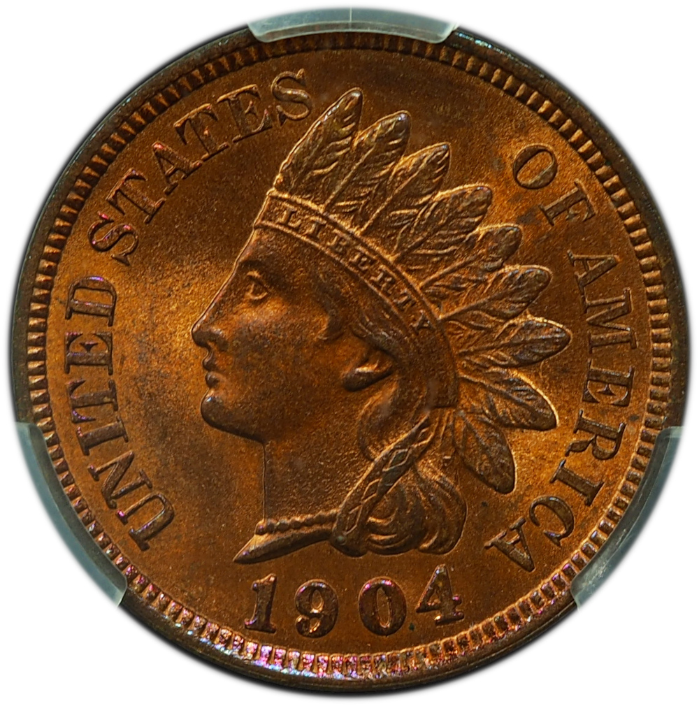 1904 Indian Head Cent MS66RB CAC
