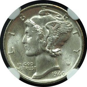 1940-D Mercury Dime MS65FB NGC