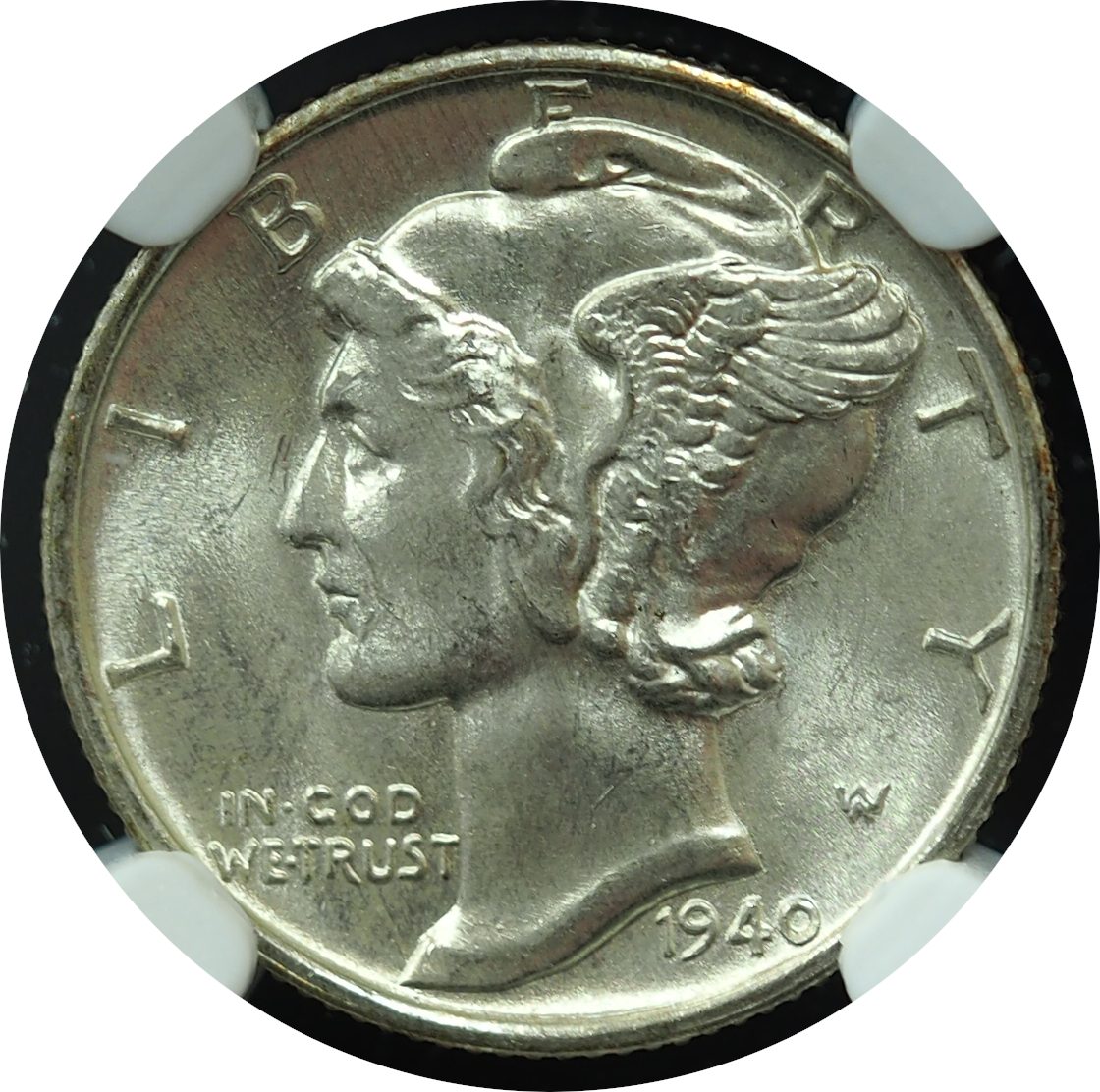 1940-D Mercury Dime MS65FB NGC