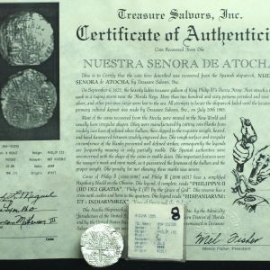 Atocha Shipwreck 8 Reales Grade 1 Double Struck #152335