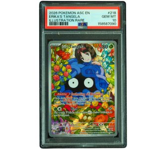 Erika's Tangela #218_217 Ascended Heroes Illustration Rare PSA 10 Pokemon Card Front