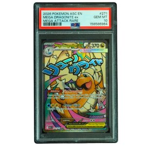 Mega Dragonite ex #271_217 Ascended Heroes Mega Attack Rare PSA 10 Pokemon Card Front