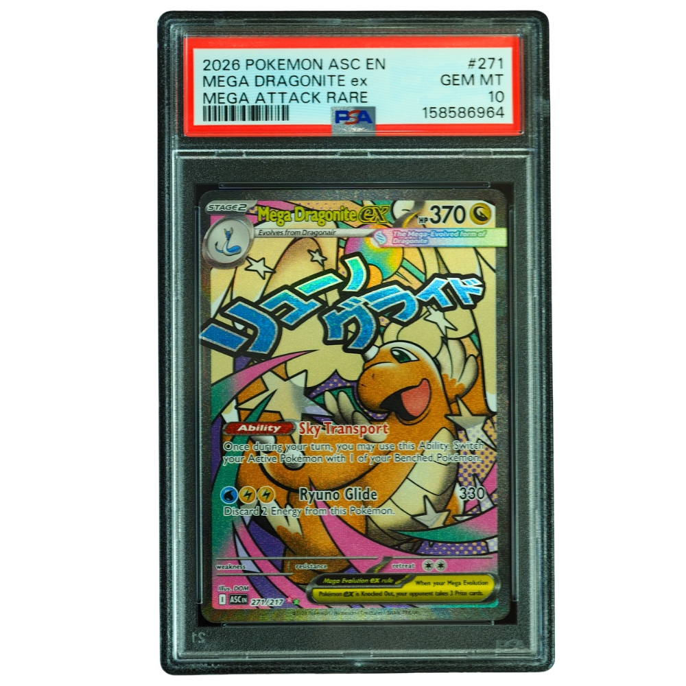 Mega Dragonite ex #271/217 Ascended Heroes Mega Attack Rare PSA 10 Pokémon Card