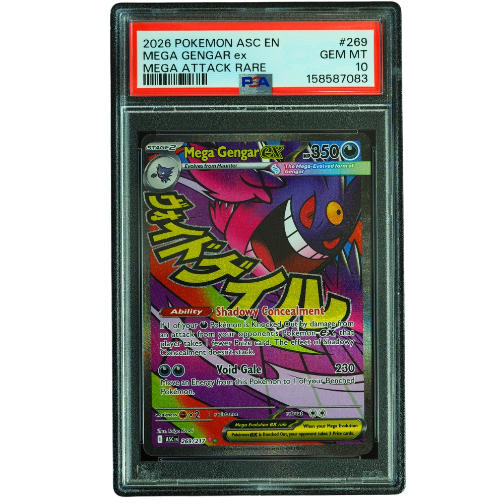 Mega Gengar ex #269/217 Ascended Heroes Mega Attack Rare PSA 10 Pokémon Card