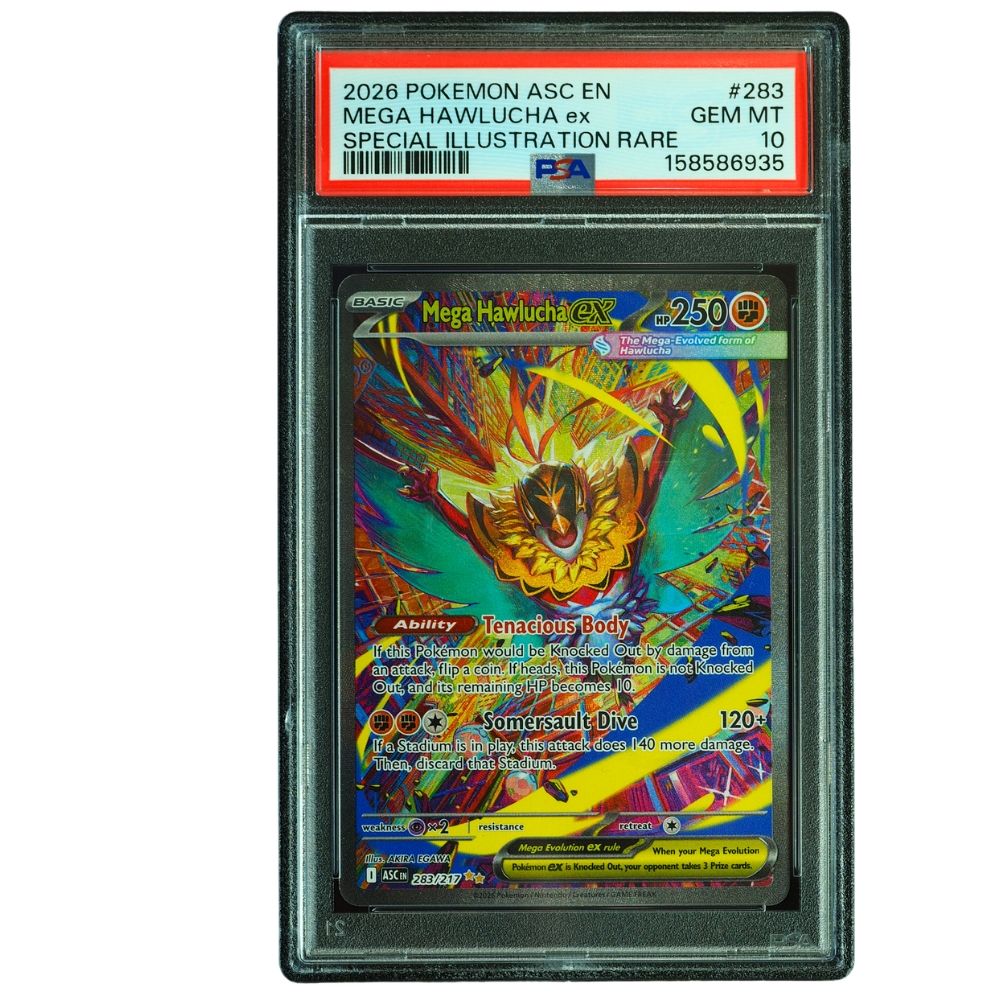 Mega Hawlucha ex #283/217 Ascended Heroes Special Illustration Rare PSA 10 Pokémon Card