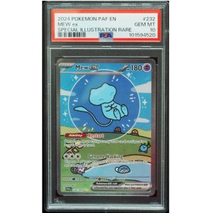 Mew ex #232 – Paldean Fates – PSA 10 Gem Mint